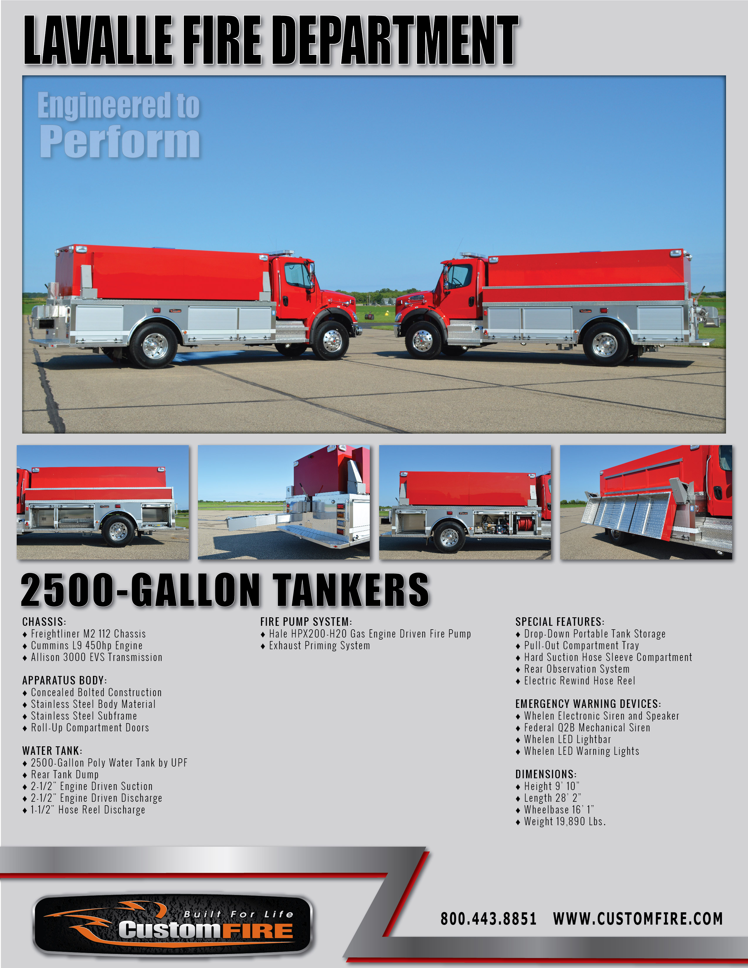 2500-Gallon Tenders